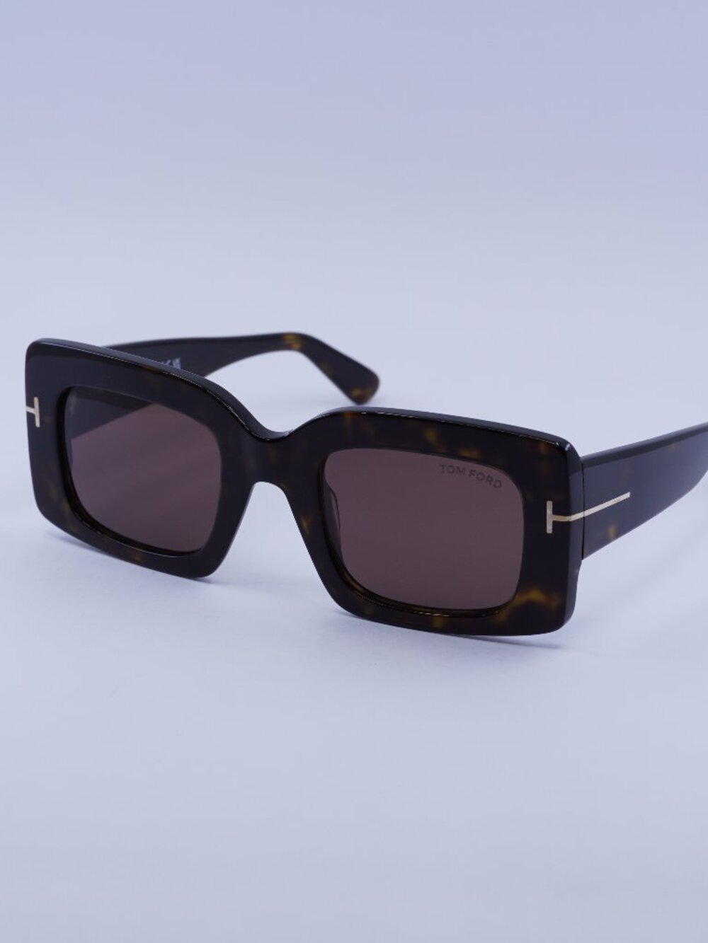 Tom Ford Brigitta FT1188 52E Sunglasses Havana Rectangle Frame, Brown Lenses
